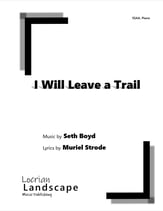 I Will Leave a Trail SSAA choral sheet music cover